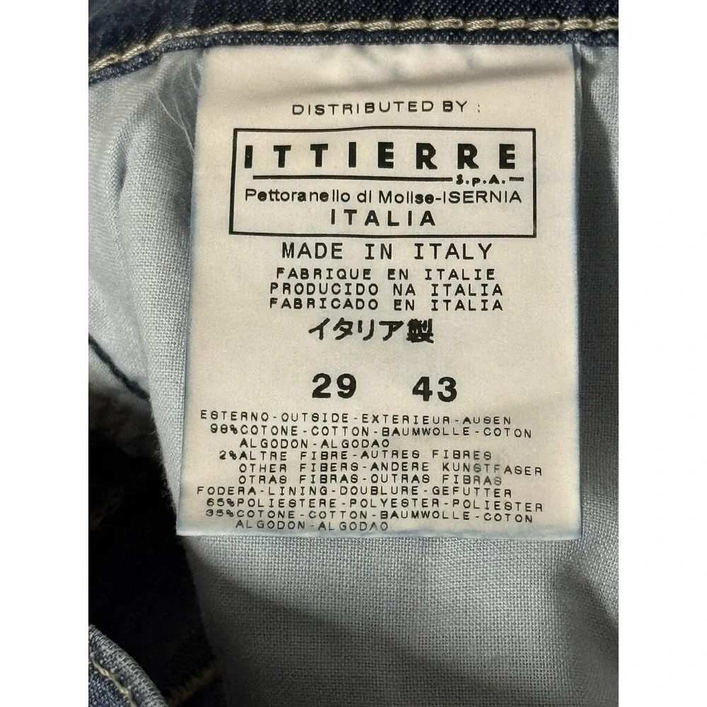 Versace Jeans Couture Medusa Hardware Italian Designer Denim Jeans Blue 29 X 33‎